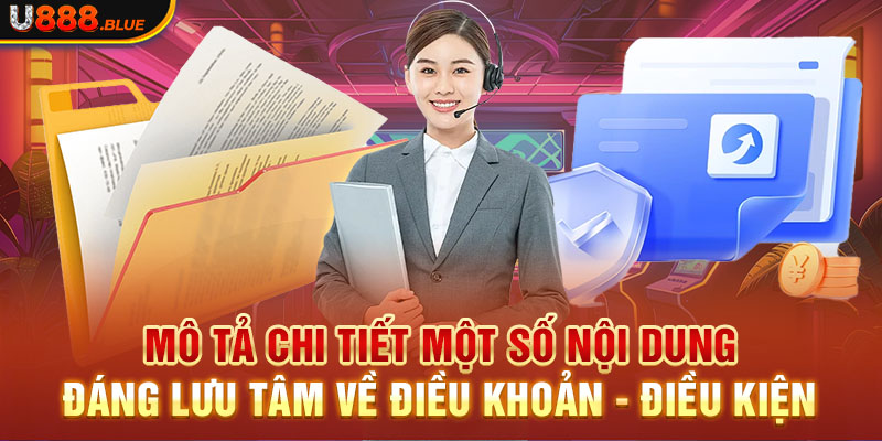 Mô tả chi tiết một số nội dung đáng lưu tâm về điều khoản - điều kiện