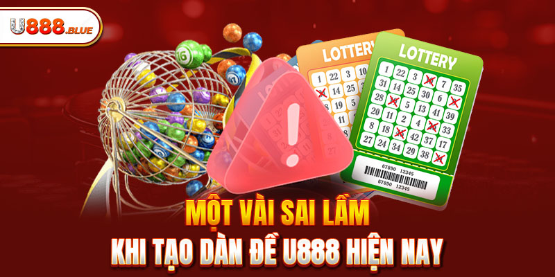 Một vài sai lầm khi tạo dàn đề U888 hiện nay